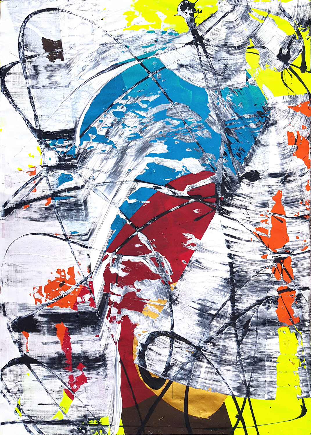Space Amplitude Jürgen Angeler Original painting for sale