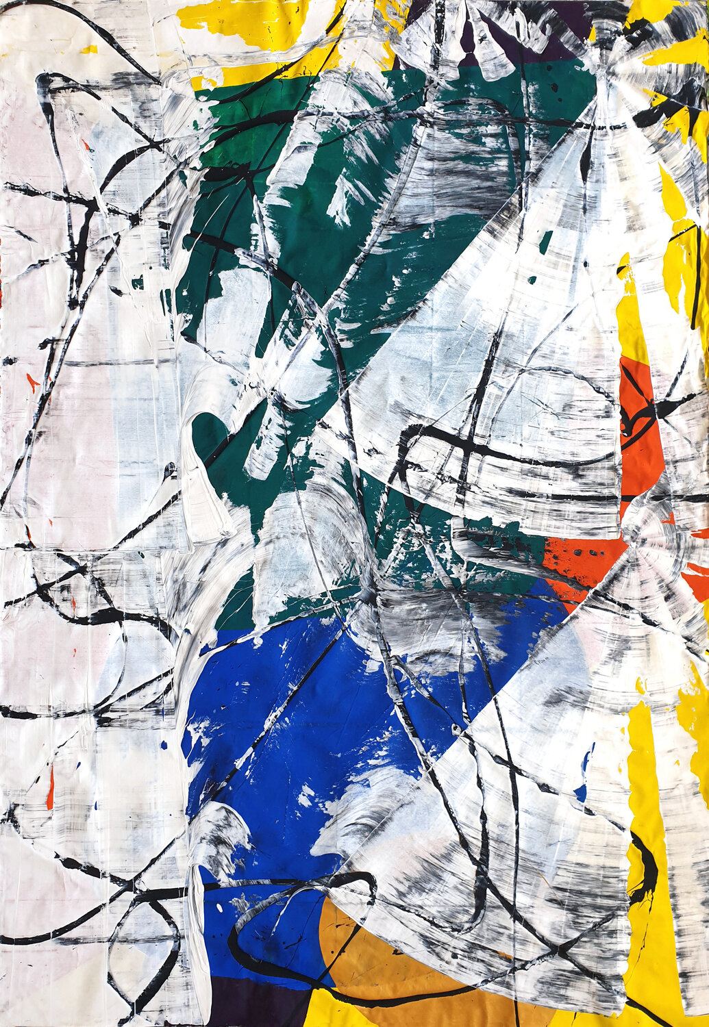 Mountain Forest Jürgen Angeler Original painting for sale
