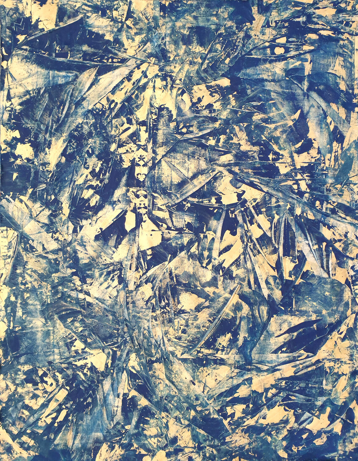 3D Gold Nugget Jürgen Angeler Original painting for sale