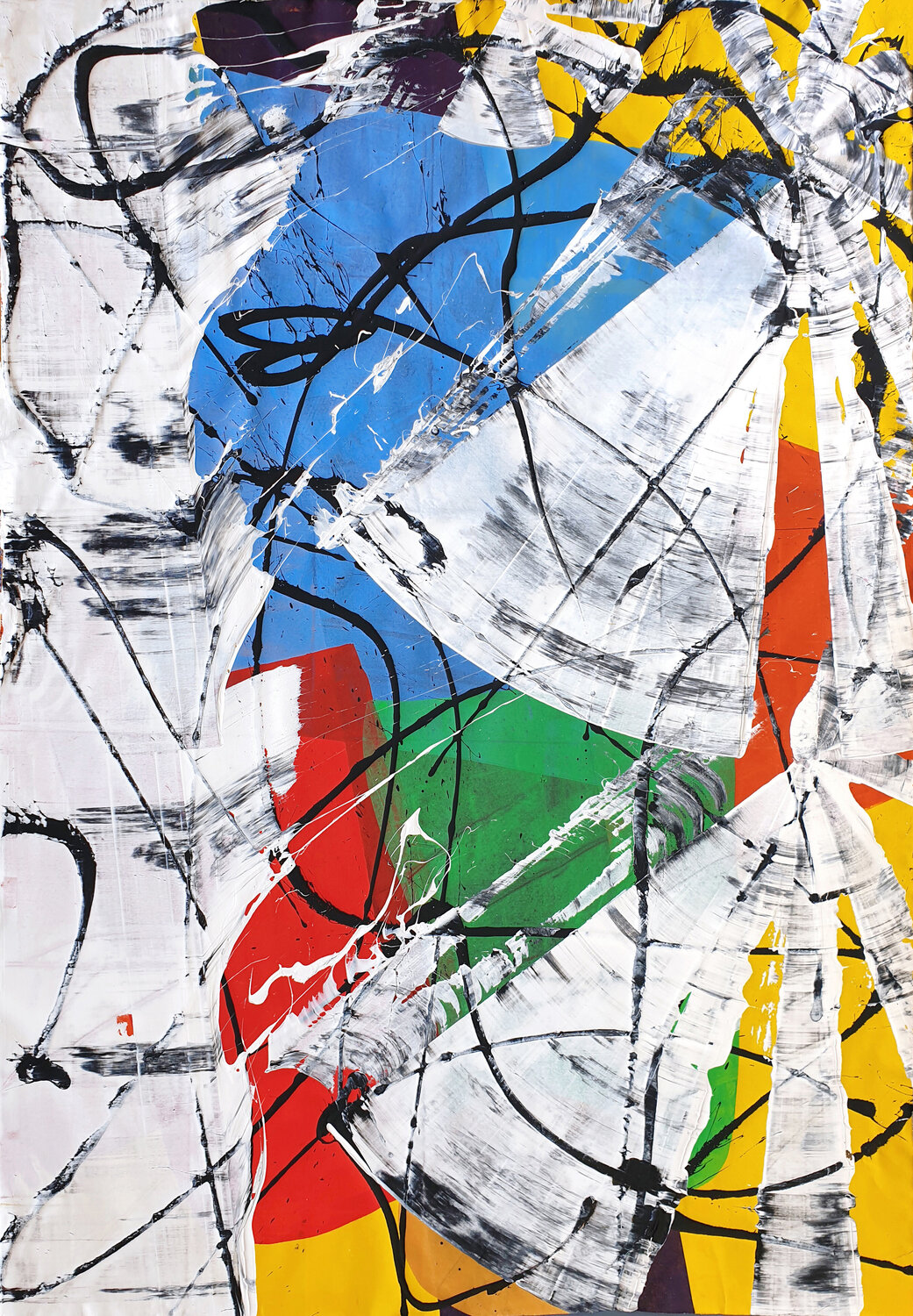 Playful Dynamics Jürgen Angeler Original painting for sale
