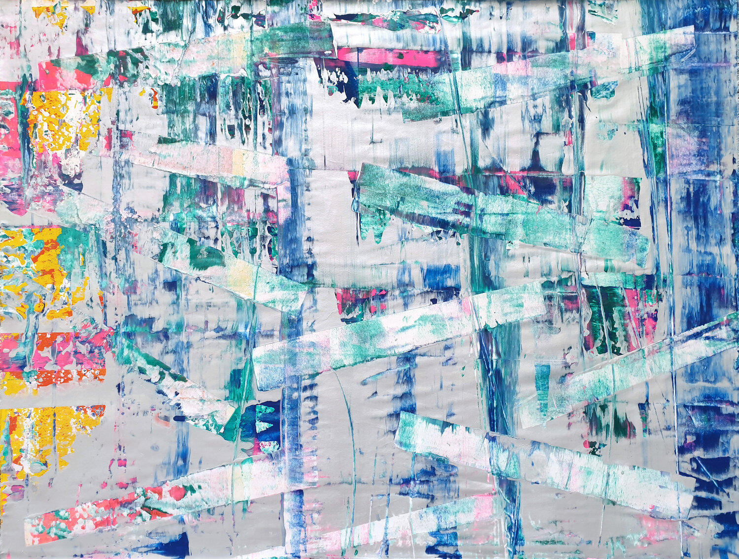 Silver Room Expansion Jürgen Angeler Original painting for sale