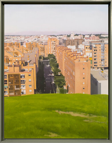 MADRID DESDE UNA TETA.  Un Paisaje urbano de Madrid. by Antonio Mateos Prieto, Painting for Sale on Select