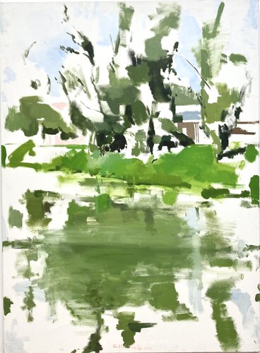 Árbol y reflejo by Antonio Mateos Prieto, Painting for Sale on Select