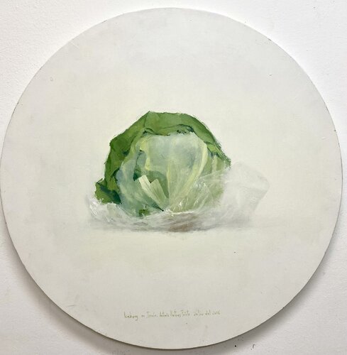 Iceberg en tondo by Antonio Mateos Prieto, Painting for Sale on Select