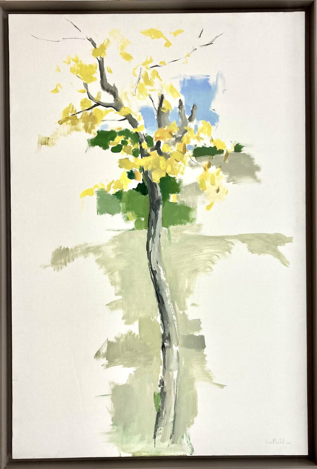 ÁRBOL EN AMARILLOS Antonio Mateos Prieto Original painting for sale