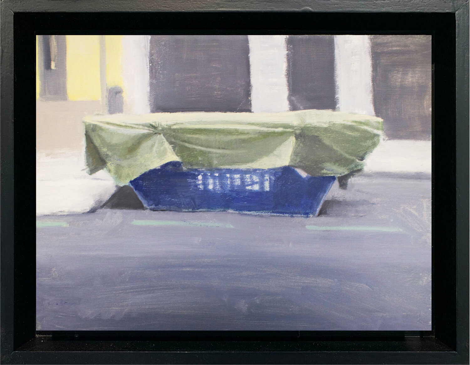 Contenedor azul Antonio Mateos Prieto Original painting for sale