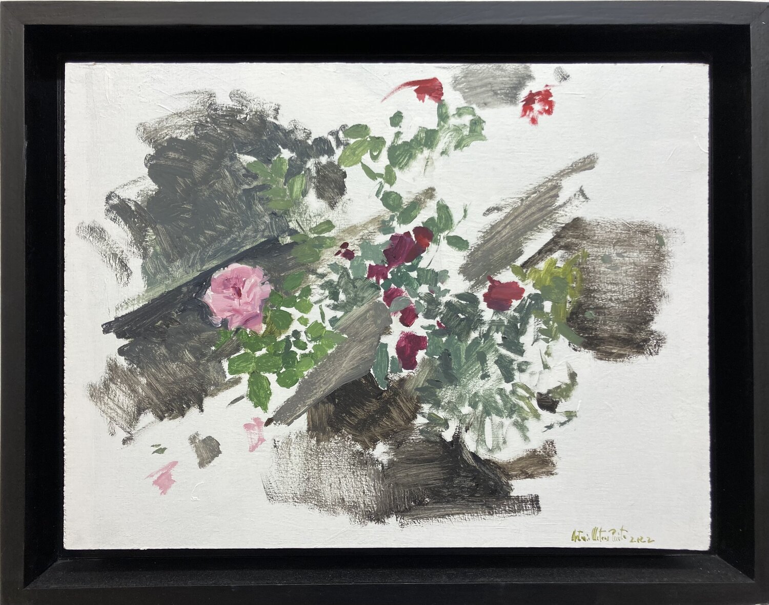 Rosa. Rose Antonio Mateos Prieto Original painting for sale