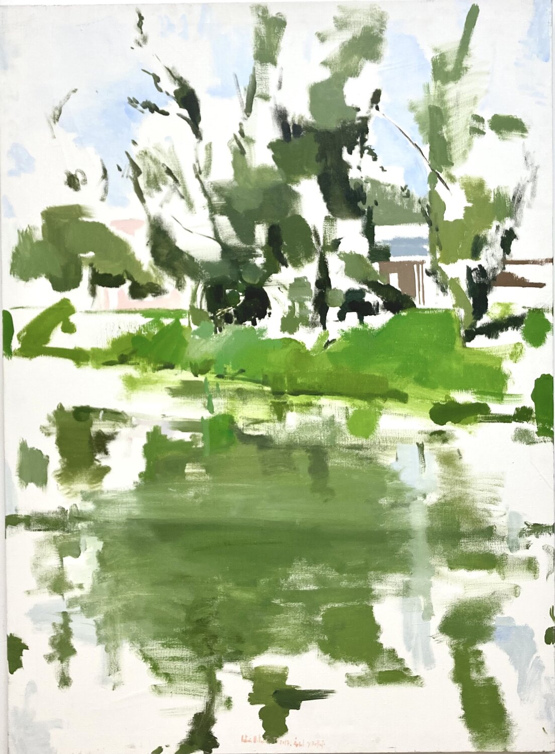 Árbol y reflejo Antonio Mateos Prieto Original painting for sale