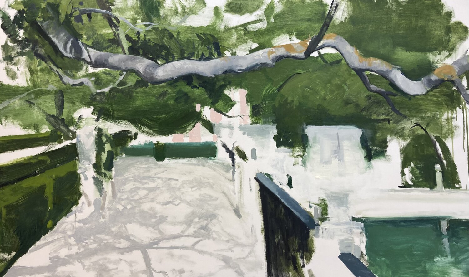 Rama atravesando el parque Antonio Mateos Prieto Original painting for sale