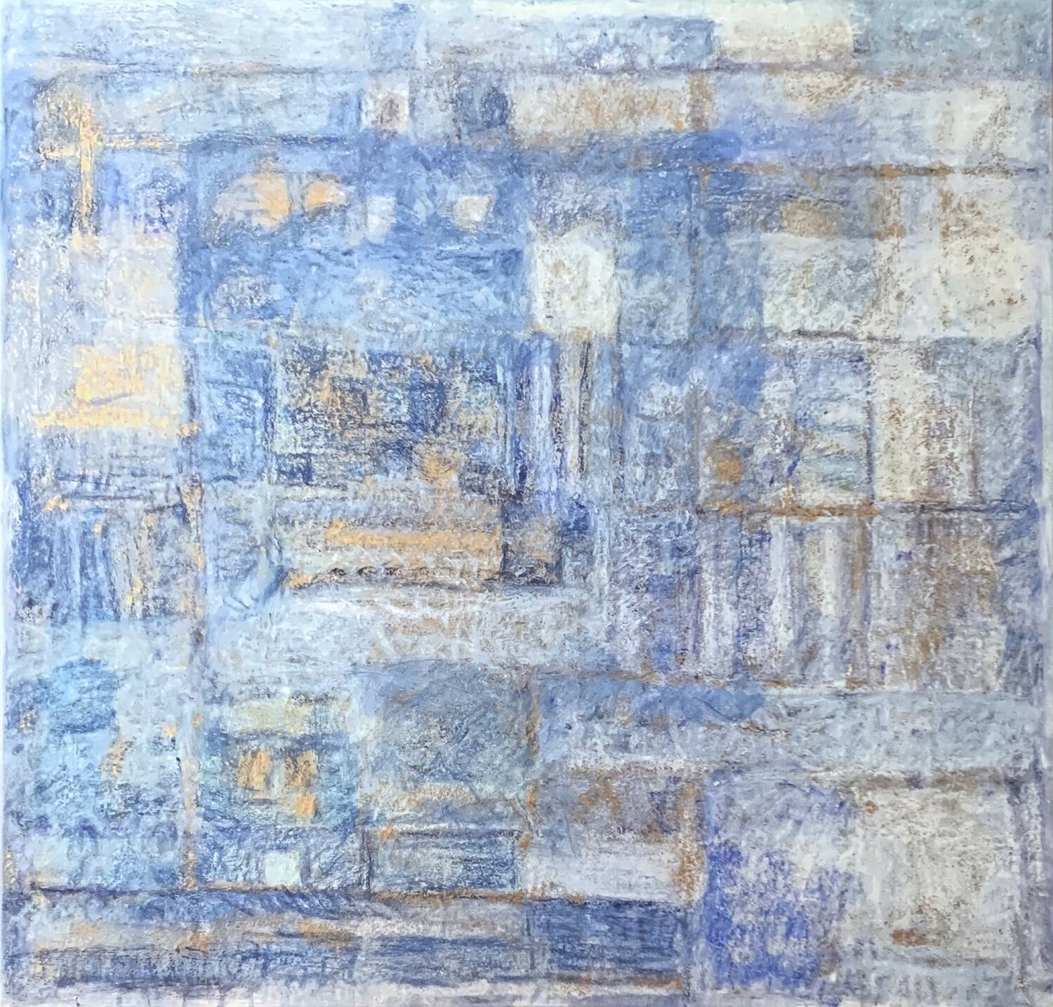 Azzurro / composition bleue Nadée Original painting for sale
