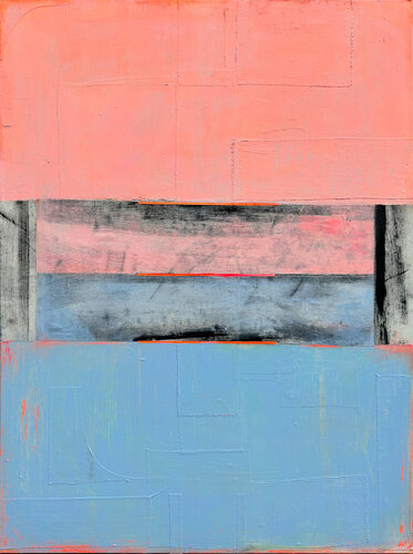 Morgenrosa Stripes by Karen und Simone Lehmann, Painting for Sale on Select