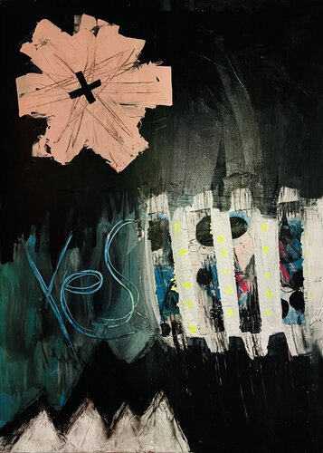 Four reasons for yes! by Karen und Simone Lehmann, Painting for Sale on Select