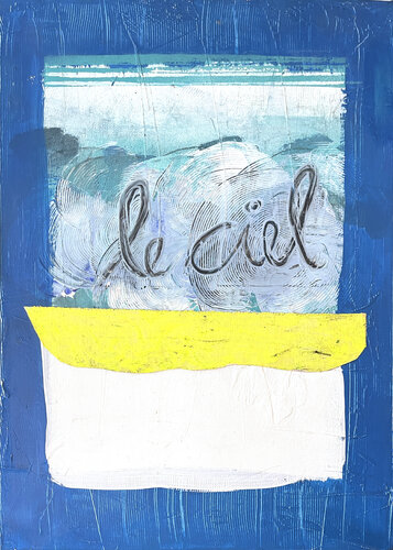 Le ciel by Karen und Simone Lehmann, Painting for Sale on Select