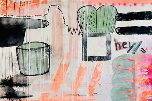 Hey  New Day by Karen und Simone Lehmann, Painting for Sale on Select