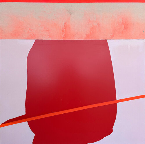 red coincidences - 01 by Karen und Simone Lehmann, Painting for Sale on Select