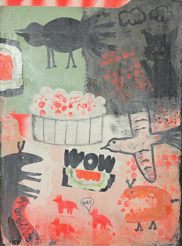 WOW- yummie by Karen und Simone Lehmann, Painting for Sale on Select