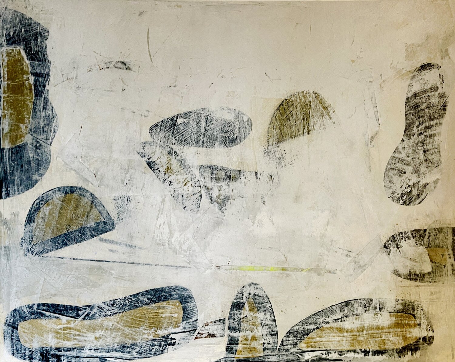 natural colors and surfaces Karen und Simone Lehmann Original painting for sale