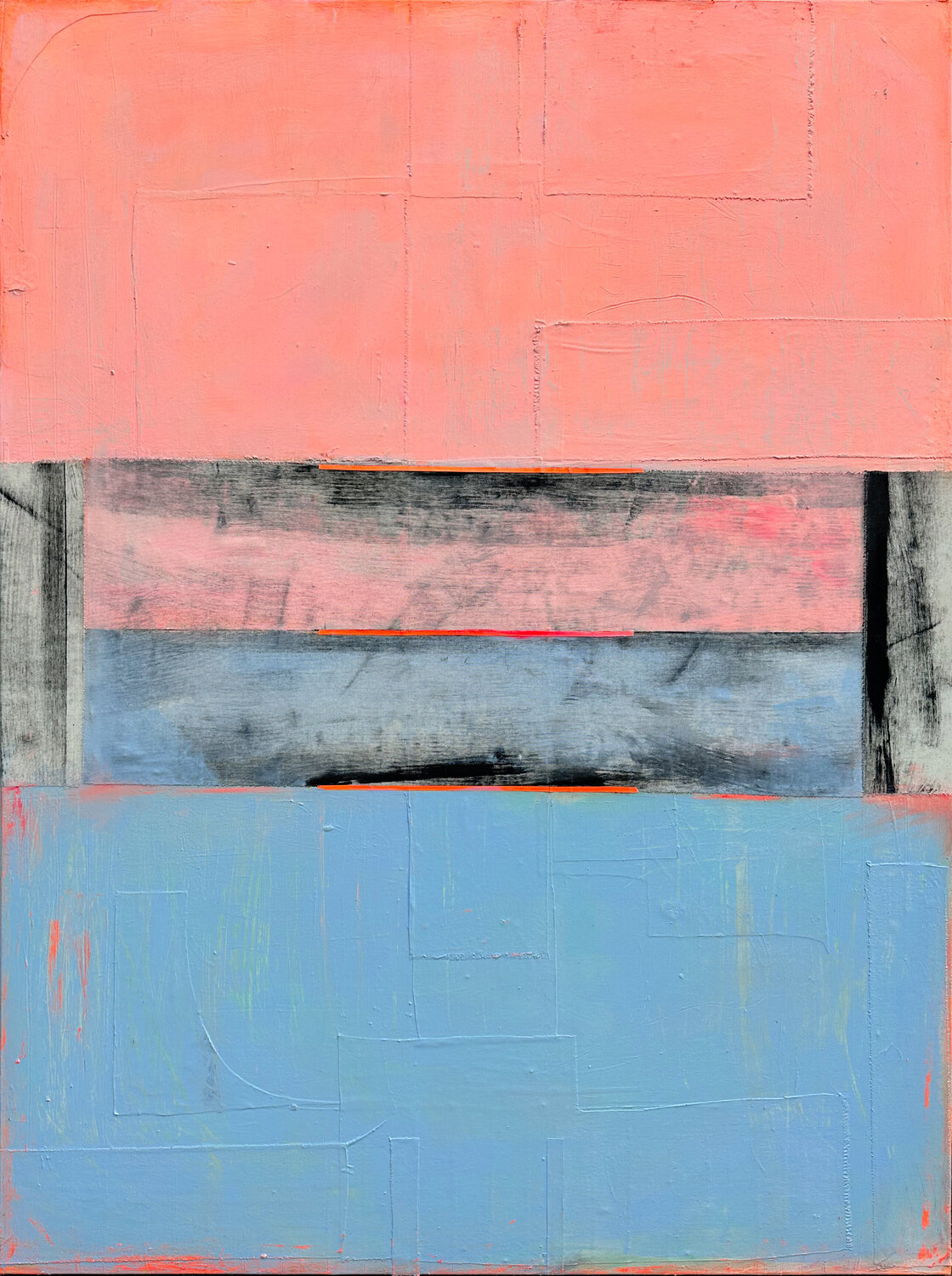 Morgenrosa Stripes Karen und Simone Lehmann Original painting for sale