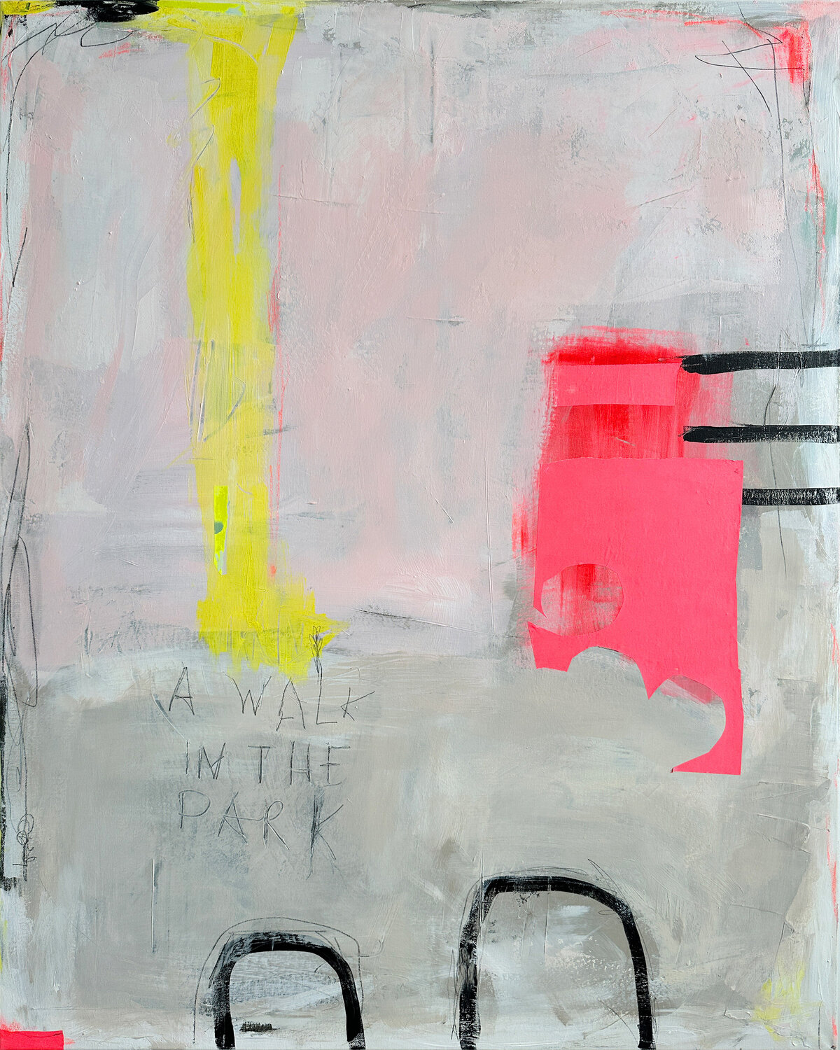 A walk in the park - 2025 Karen und Simone Lehmann Original painting for sale