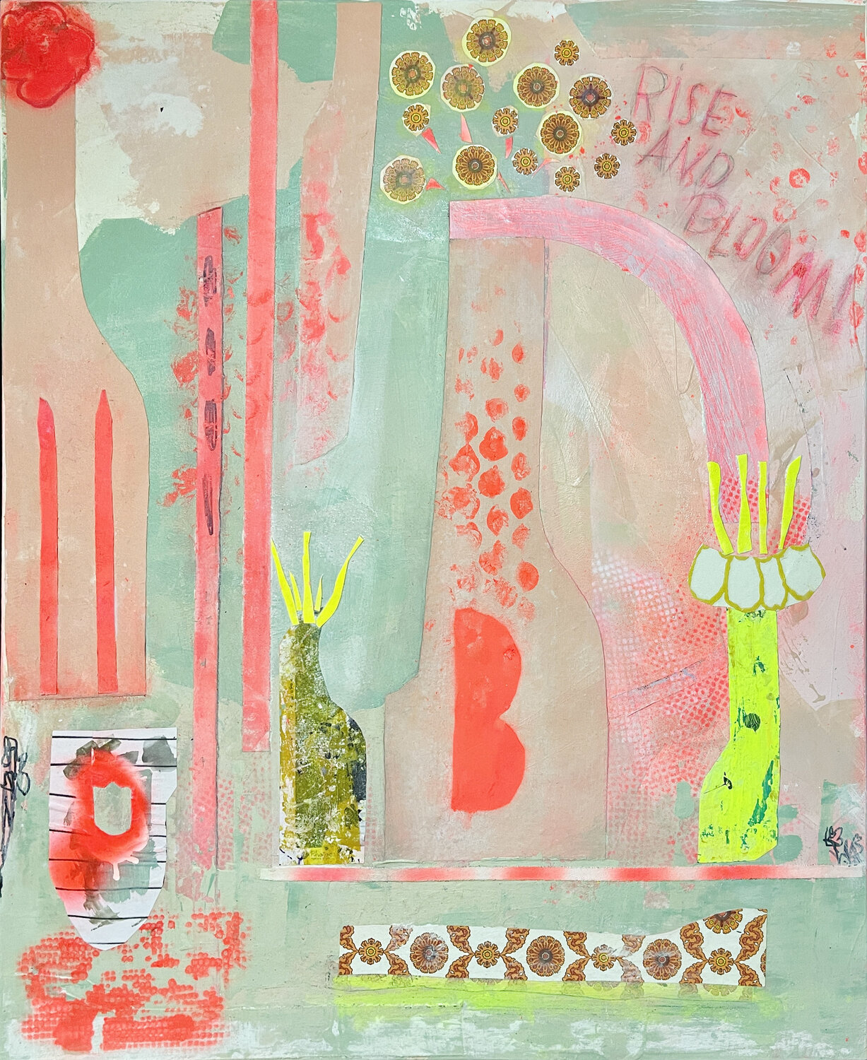 Rise and Bloom Karen und Simone Lehmann Original painting for sale