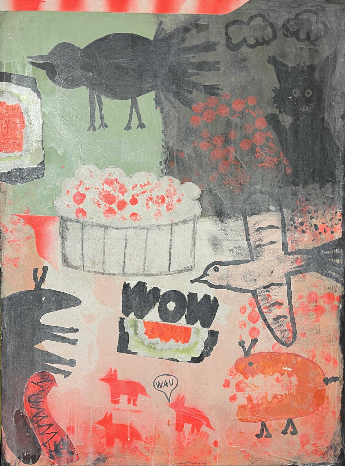 WOW- yummie Karen und Simone Lehmann Original painting for sale