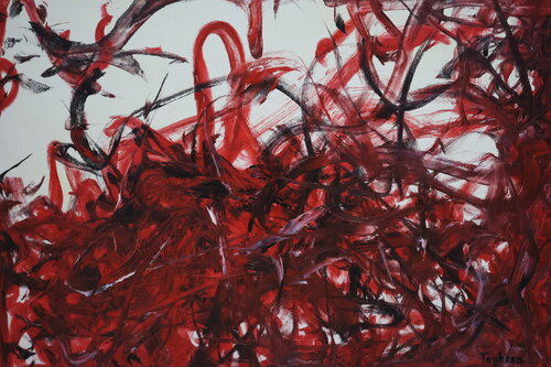 Red passion by Art Taghera, Painting for Sale on Select