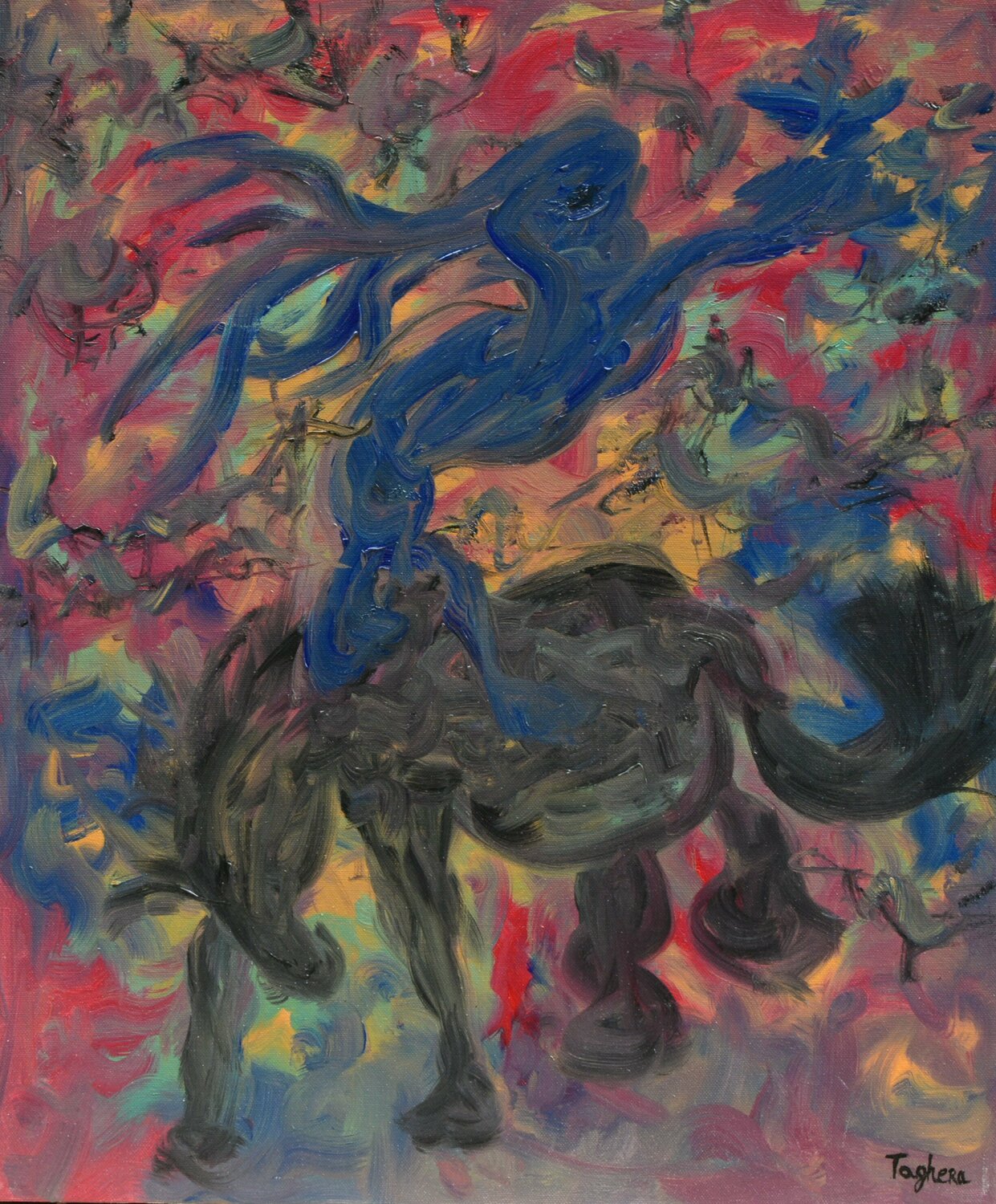 Independent Art Taghera Original painting for sale