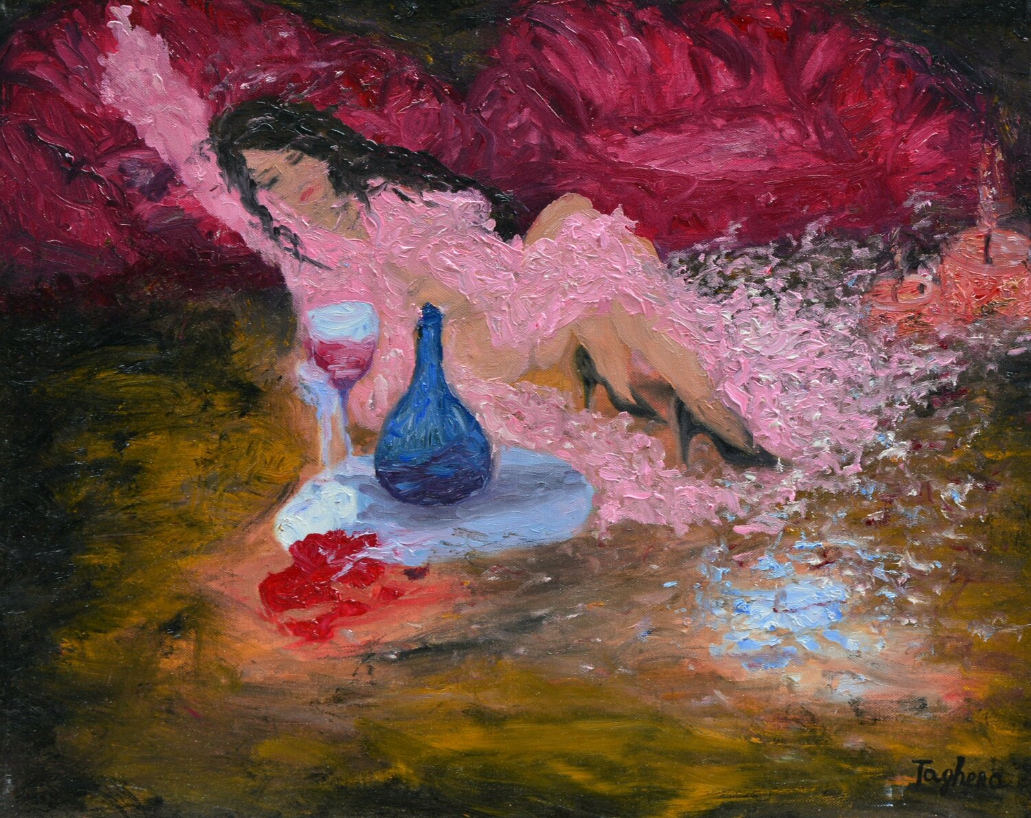 Signorina Art Taghera Original painting for sale