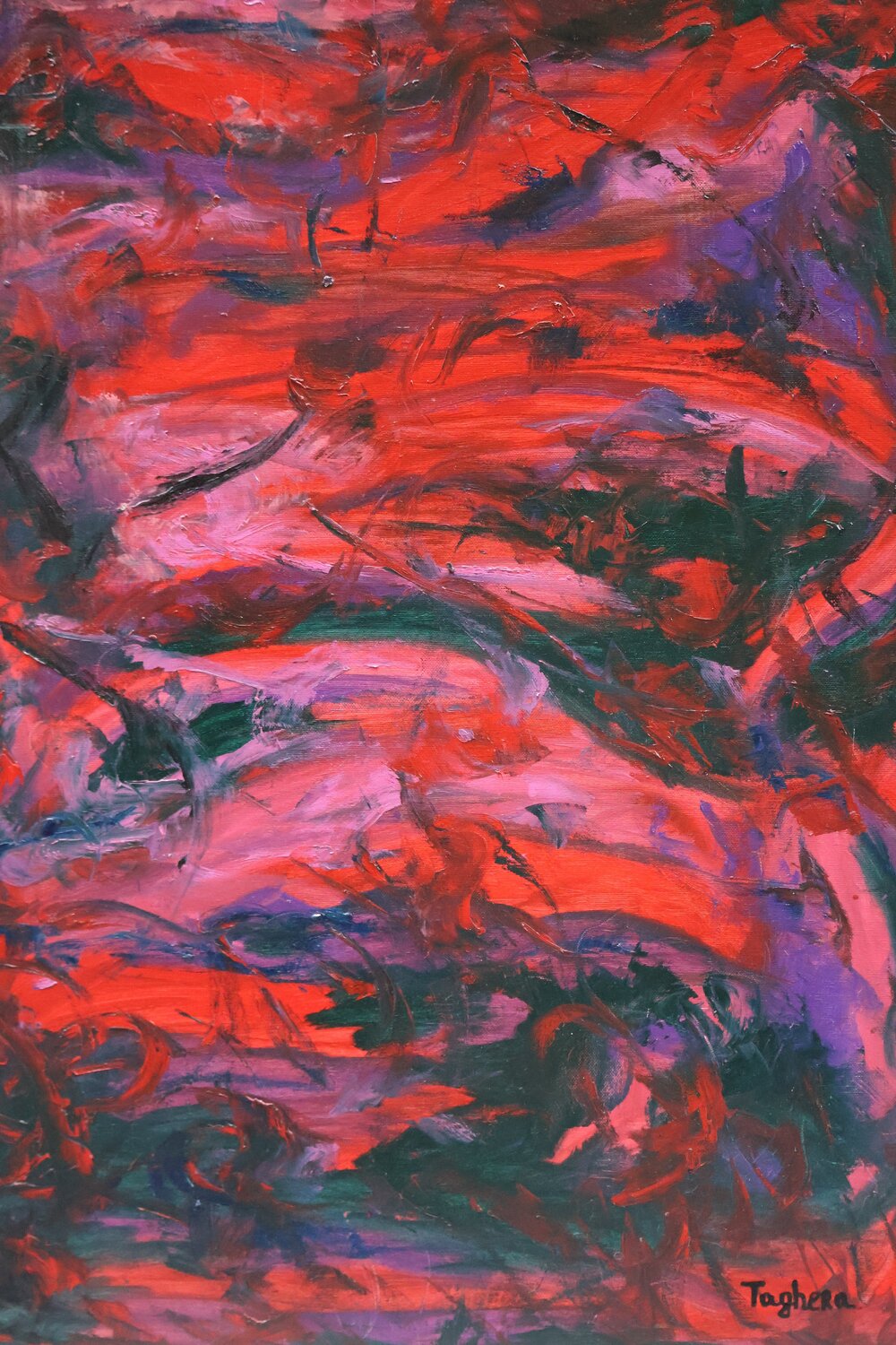 World in our hands Art Taghera Original painting for sale