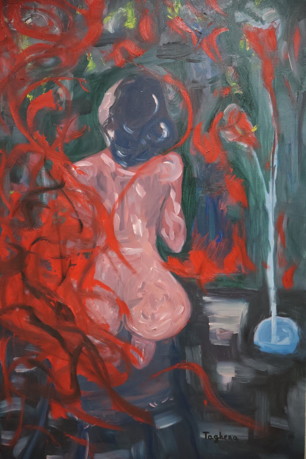 Woman Art Taghera Original painting for sale