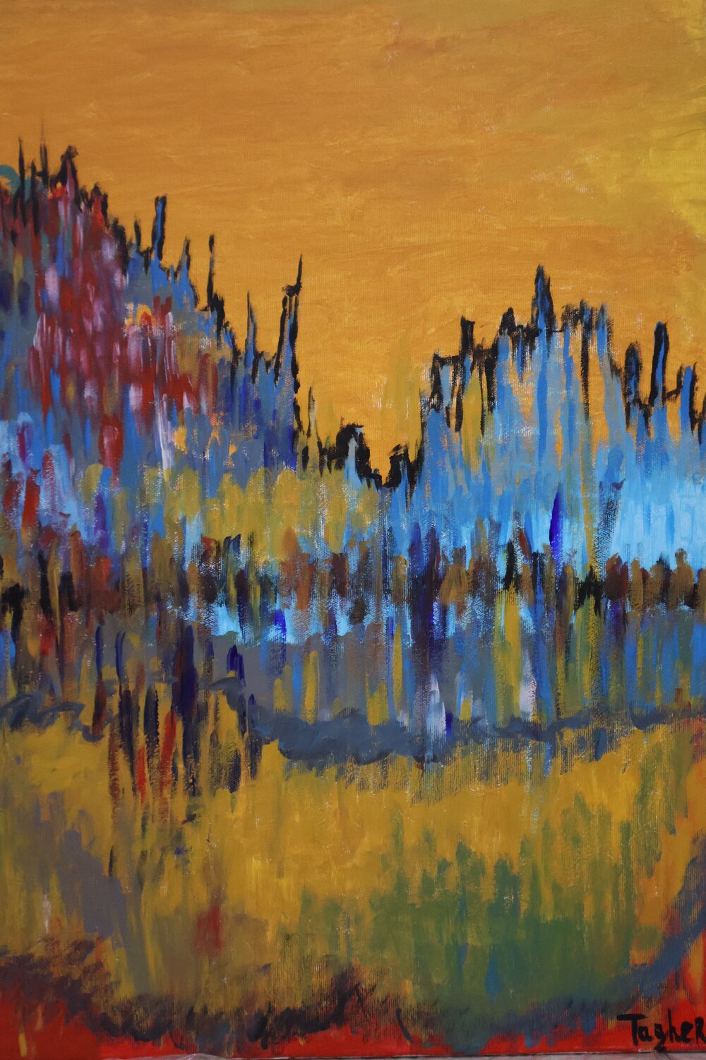 Reflections Art Taghera Original painting for sale