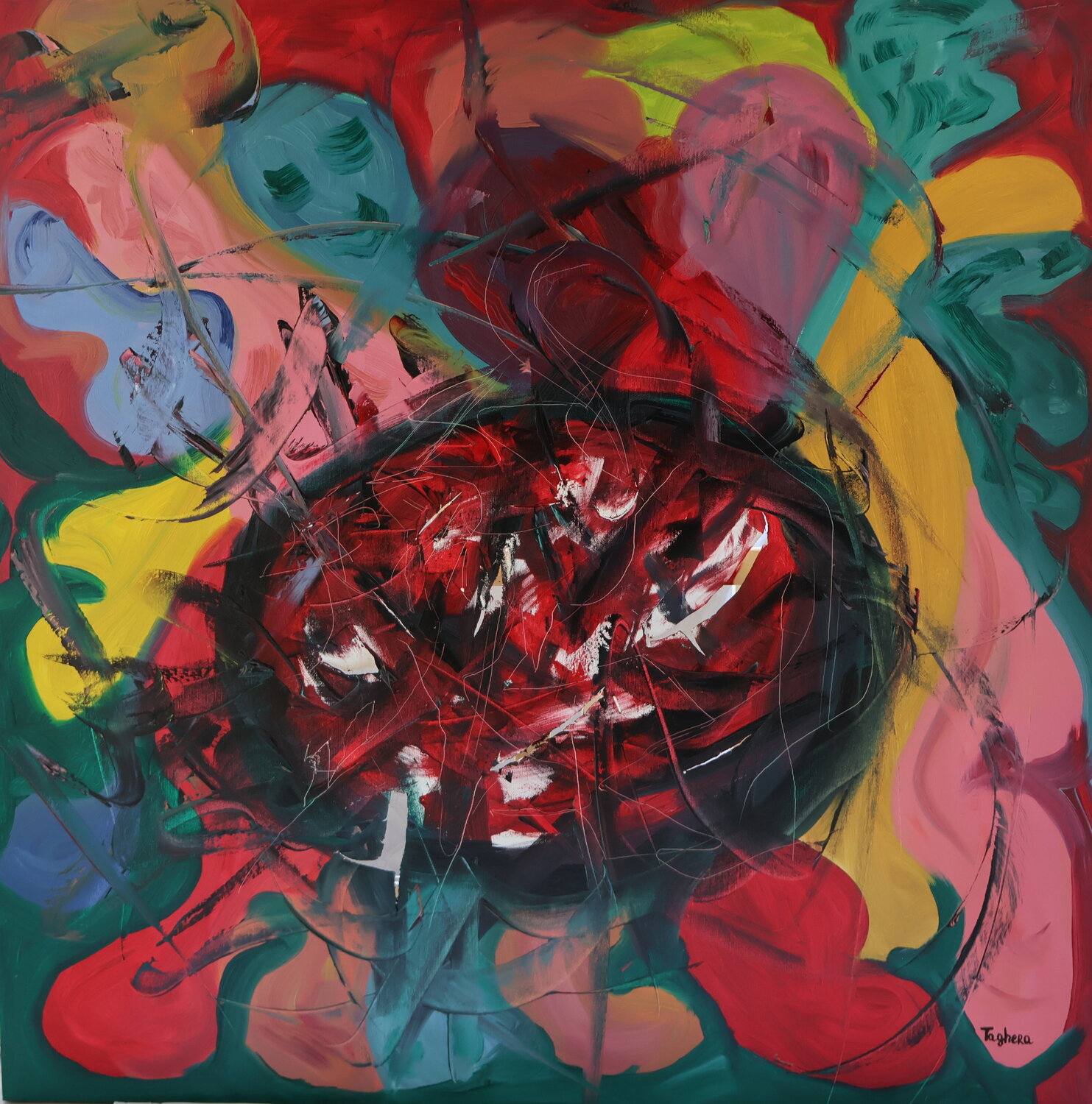 Hole in our soul Art Taghera Original painting for sale