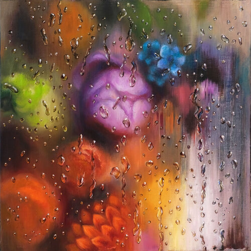 Reflection in Bloom by Lena Krashevka, Painting for Sale on Select