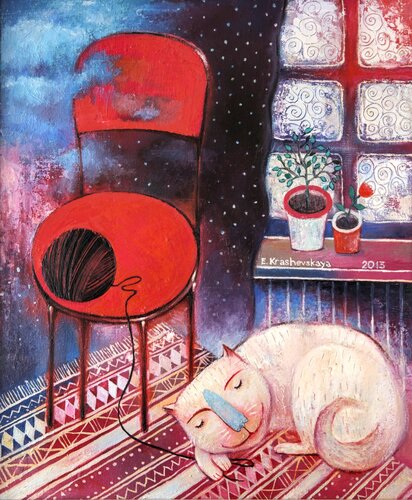 Warm dreams by Lena Krashevka, Painting for Sale on Select