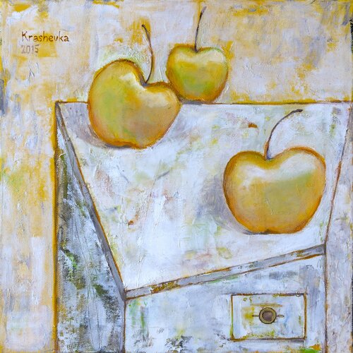 Still life with apples by Lena Krashevka, Painting for Sale on Select