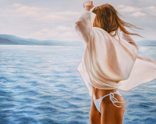 Breath of the Sea by Lena Krashevka, Painting for Sale on Select