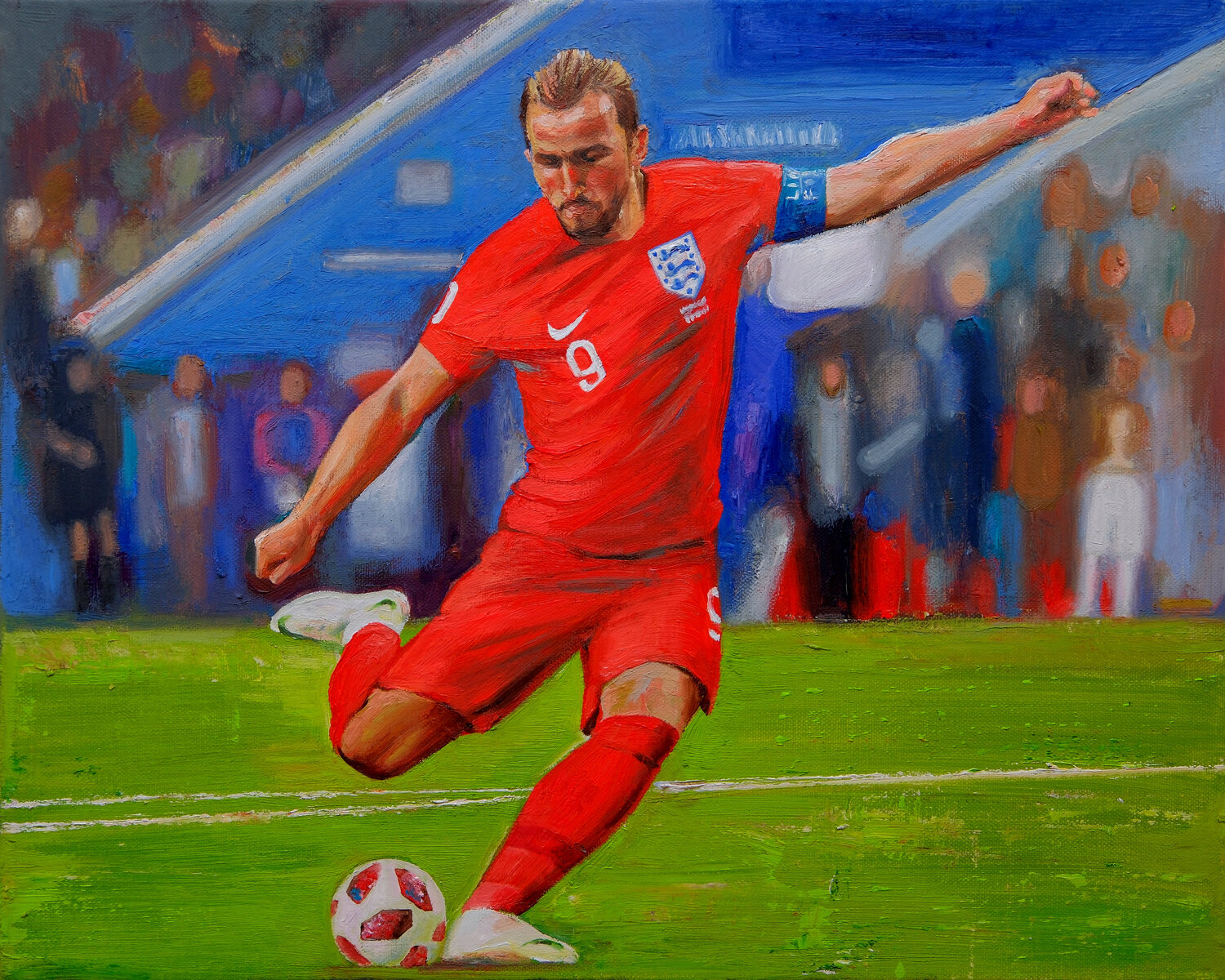 Harry Kane Lena Krashevka Original painting for sale