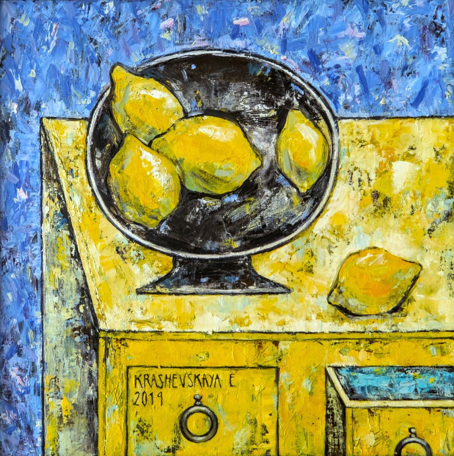 Lemons Lena Krashevka Original painting for sale