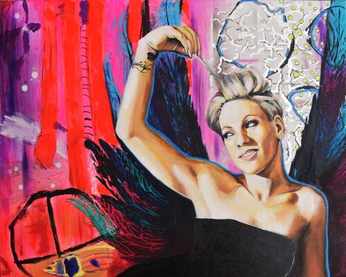 "Pink" by Bianca Lever, Painting for Sale on Select