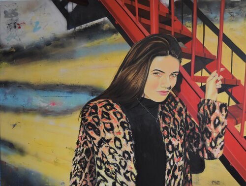 Urban Girl by Bianca Lever, Painting for Sale on Select