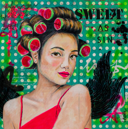 "Sweet as Sin" von Bianca Lever, Malerei kaufen auf Select