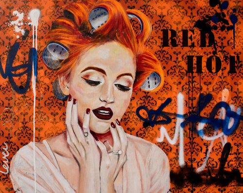 "Red Hot" by Bianca Lever, Painting for Sale on Select
