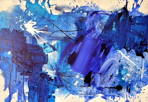 Blue Delight by Bianca Lever, Painting for Sale on Select