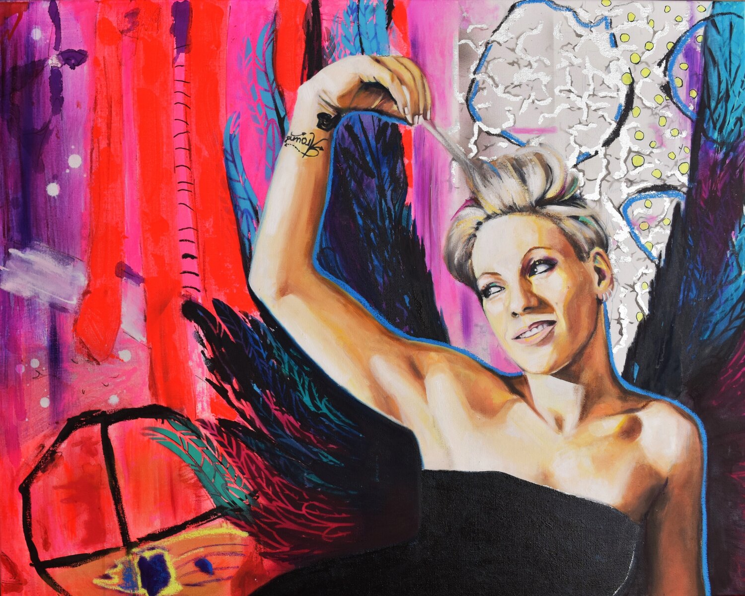 "Pink" Bianca Lever Original painting for sale