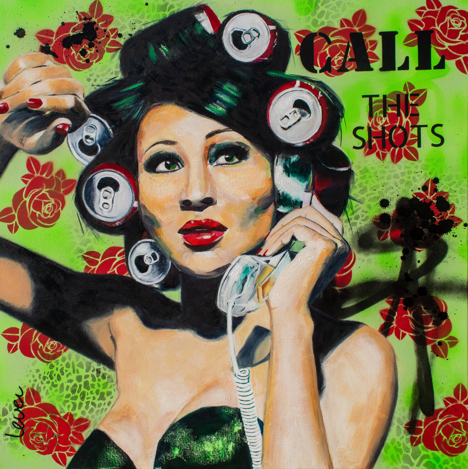 "Call the Shots" Bianca Lever Original painting for sale