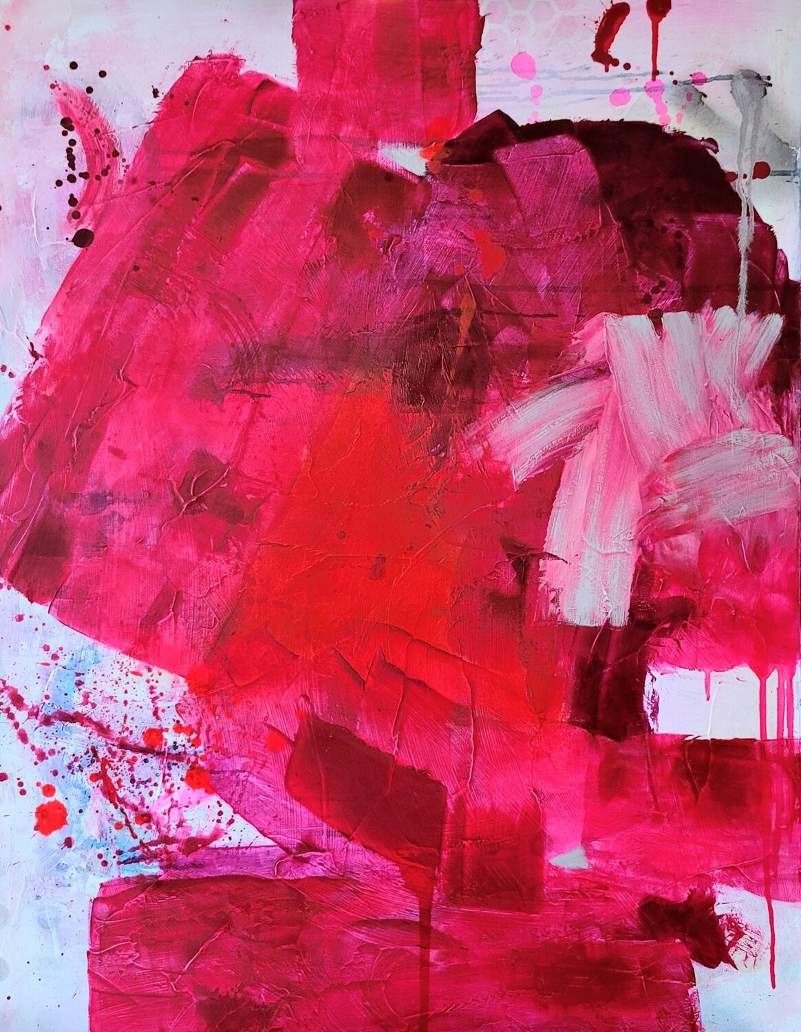 Pink Passion Bianca Lever Original painting for sale
