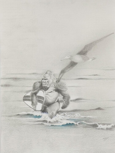 Limited Print Edition "King Kool 34" by Jean-Francois Miaule, Drawing for Sale on Select
