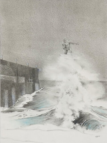 Limited Print Edition "King Kool 33" by Jean-Francois Miaule, Drawing for Sale on Select