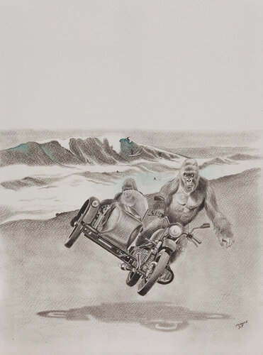 Limited Print Edition "King Kool 40" by Jean-Francois Miaule, Drawing for Sale on Select