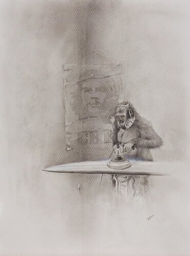 Limited Print Edition "King Kool 44" by Jean-Francois Miaule, Drawing for Sale on Select